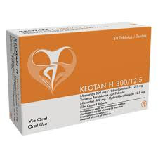 Keotan 300 mg + Hidroclorotiazida 12.5 mg